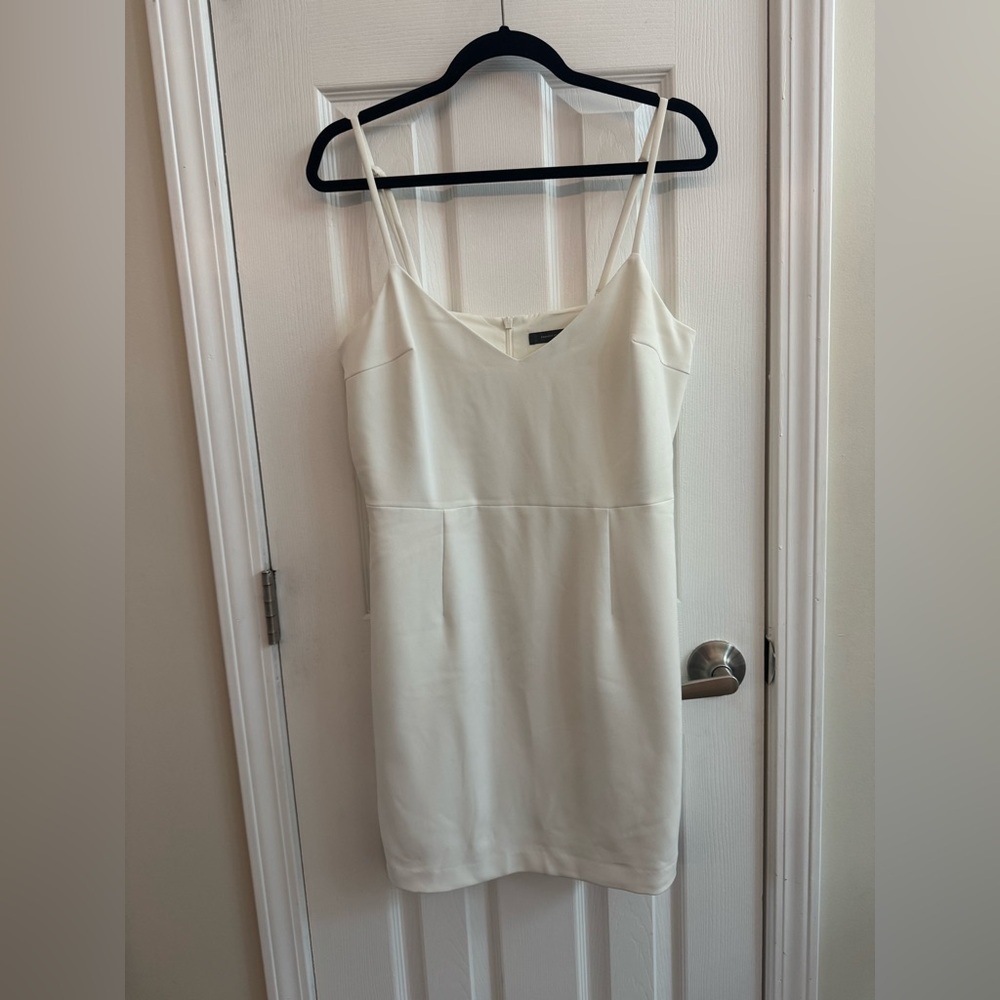 FRENCH CONNECTION Whisper White Mini Dress Size 12 - Picture 2 of 5